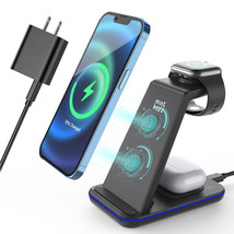 Wireless Charger 3 in 1 20W Fast Wireless Charging Station w/QC3.0 Adapter - £26.37 GBP