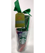Starbucks Cold Brew Let&#39;s Celebrate Plastic Insulated Tumbler With Straw... - £11.41 GBP