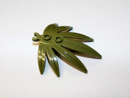 Minifigure Olive Green Palm Tree Branch Plant Piece Building - $42.48 MXN