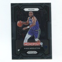 2023-24 Panini Monopoly Prizm Khris Middleton Base #50 Milwaukee Bucks - £1.57 GBP