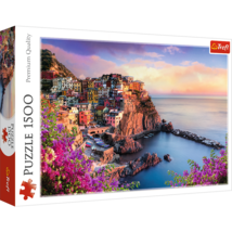 1500 Piece Jigsaw Puzzles, View of Manarola, Ocean Paradise, Italy, Coastal City - £18.37 GBP