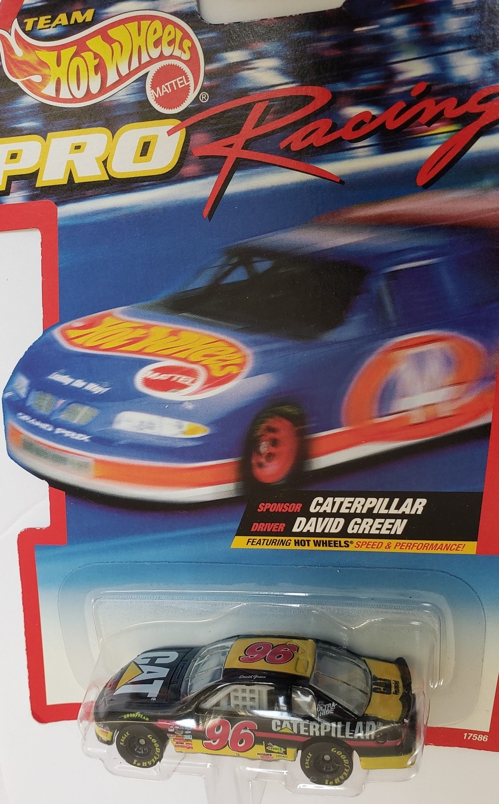 Hot Wheels Mattel Pro Racing Caterpillar David Green #96 Die Cast Metal  - $5.95