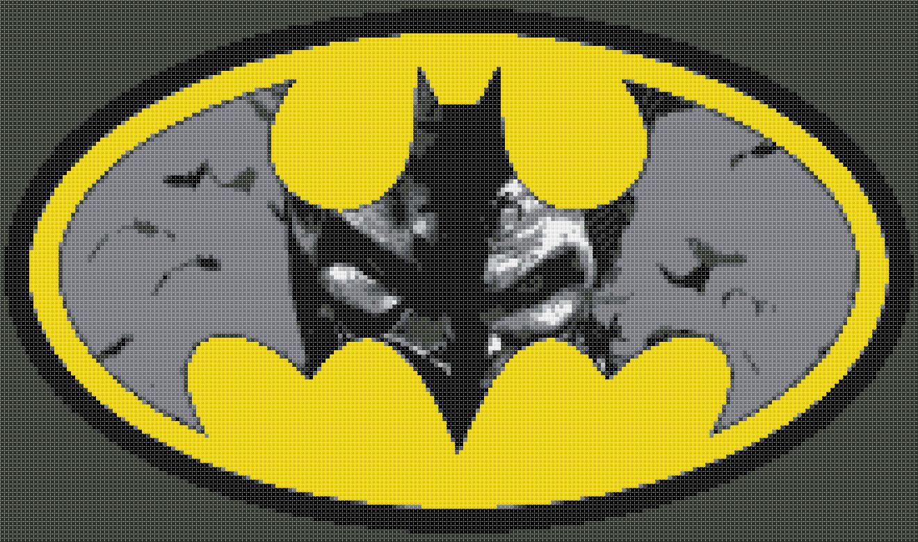 Counted Cross Stitch pattern Jocker of Batman Gotham 220*130 stitches BN... - $3.99
