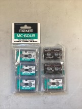 Lot Of 6- Maxell MC-60UR Microcassettes for Dictation / Answering Machines - £10.07 GBP