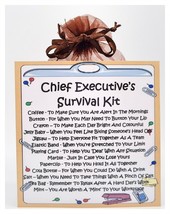 Chief Executive&#39;s Survival Kit - Fun, Novelty Gift &amp; Greetings Card Alternative - £6.57 GBP