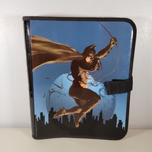 Batman Binder With Zipper Pockets Inside Padded Vinyl Cover 2005 - $14.98