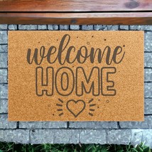 &quot;Welcome Home&quot; Eco Friendly Doormat 24 x 16&quot; Non-Slip Backing Entrance Mat - £36.84 GBP