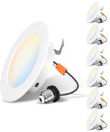 Lvwit Led Recessed Light 4Inch, Can Lighting Color Selectable, 6 Pack - €39,43 EUR