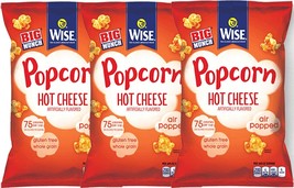 Wise Food Hot Cheese Air Popped Popcorn, 4.5 oz. Bags - £22.59 GBP+