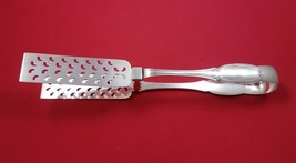 Coin Silver Asparagus Serving Tong Yoked Pierced 10 5/8&quot; - £536.56 GBP