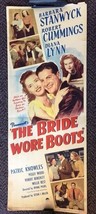 *THE BRIDE WORE BOOTS (1946) Barbara Stanwyck &amp; Robert Cummings Insert Poster - £215.36 GBP