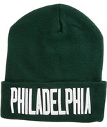 Philadelphia City Name Adult Size Winter Knit Cuffed Beanie Hat (Dark Gr... - £14.34 GBP