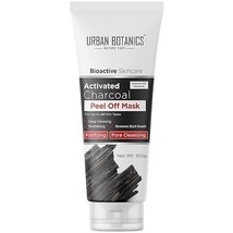 UrbanBotanics Activated Charcoal Peel Of Mask No Parabens &amp; Sulphates, 100g - £13.10 GBP