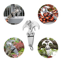 Stainless Steel Survival Magnetic Folding Grappling Hook Climbing Claw C... - £30.66 GBP