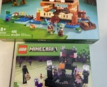 LEGO Minecraft® Lot Of 2 New Sealed The Frog House 21256 &amp; Building Toy ... - £59.71 GBP