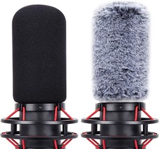 Youshares Quadcast Mic Windscreen And Furry Wind Cover Compatible With Hyperx - £31.16 GBP