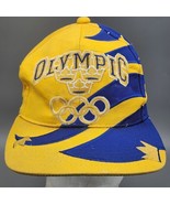 Vtg 1996 Atlanta Olympics The Game Big Logo SnapBack Hat Retro Blue Yell... - €59,25 EUR