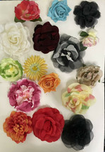 Roses Brooches Lot Of 16 Pc - £14.84 GBP