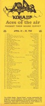 KDKA 1020 Pittsburgh VINTAGE April 22 1968 Music Survey Dean Martin F Si... - £15.45 GBP