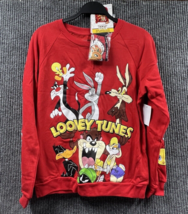 Looney Tunes Sweatshirt Youth Medium (7-9) Red Graphic Front/Arms Matchi... - $28.48