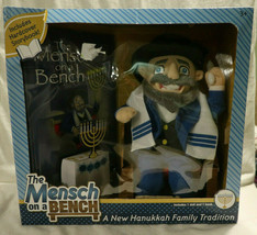 Mensch on the Bench Doll hardcover Book Set New Hanukkah Family Tradition decor - £23.71 GBP