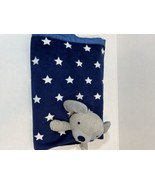 Cloud Island Puppy Dog Stars Dark Blue Plush Satin Trim Baby Blanket Lov... - £22.43 GBP