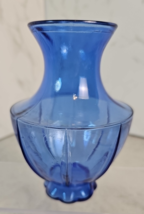 Cobalt Blue Ribbed Glass Vase - $5.99