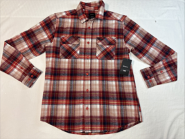 RVCA Emerson Flannel Long Sleeve Button-up Regular Fit-Chili (Red)-Size ... - €29,81 EUR