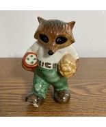 VINTAGE 1981 GOEBEL RINGTALE RACCOONS Holding Firewood And Food Ceramic ... - £7.36 GBP