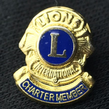 Lions Club International Charter Member Vintage Pin Brooch Lapel or Hat Pin - £9.61 GBP