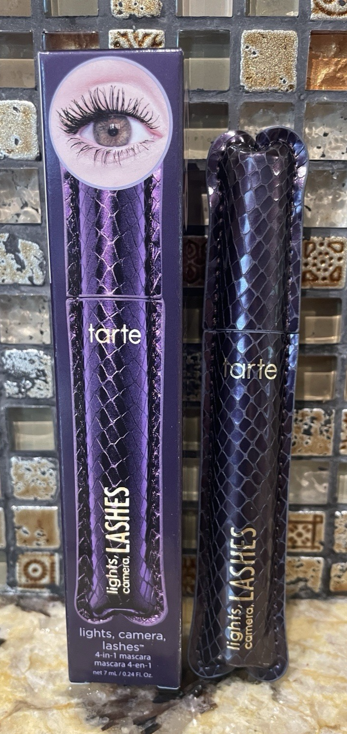 Tarte Cosmetics Lights Camera Lashes 4 In 1 Mascara ~ 7 ml / 0.24 oz New... - $13.81
