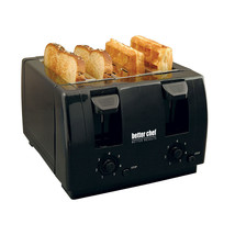Better Chef 4 Slice Dual Control Toaster in Black - $1,694.65 MXN