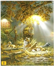 Our Friends Dog Cat Farm Life Terry Redlin 100 pc Bagged Boxless Jigsaw ... - $9.90