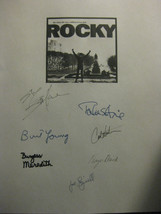 Rocky Signed Film Movie Script Screenplay Sylvester Stallone Talia Shire Burt Yo - £16.02 GBP