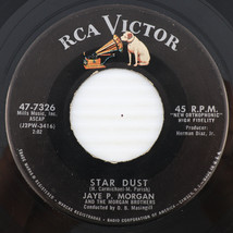 Jaye P. Morgan – Star Dust / Easy Does It - 1958 45 rpm 7&quot; Vinyl Record 47-7326 - £4.16 GBP