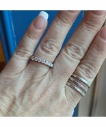 Brilliant white Moissanite band - $125.00