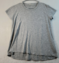 Marine Layer T Shirt Top Womens Small Gray Knit Cotton Short Sleeve Round Neck - £8.06 GBP