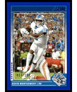 13/100 2024 Score NFL Football #92 David Montgomery Scorecard Detroit Li... - $370.49 MXN