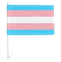 Rainbow Transgender Pride 12X18 Inch 12&quot; x 18&quot; Car Flag With Heavy Duty ... - $5.35