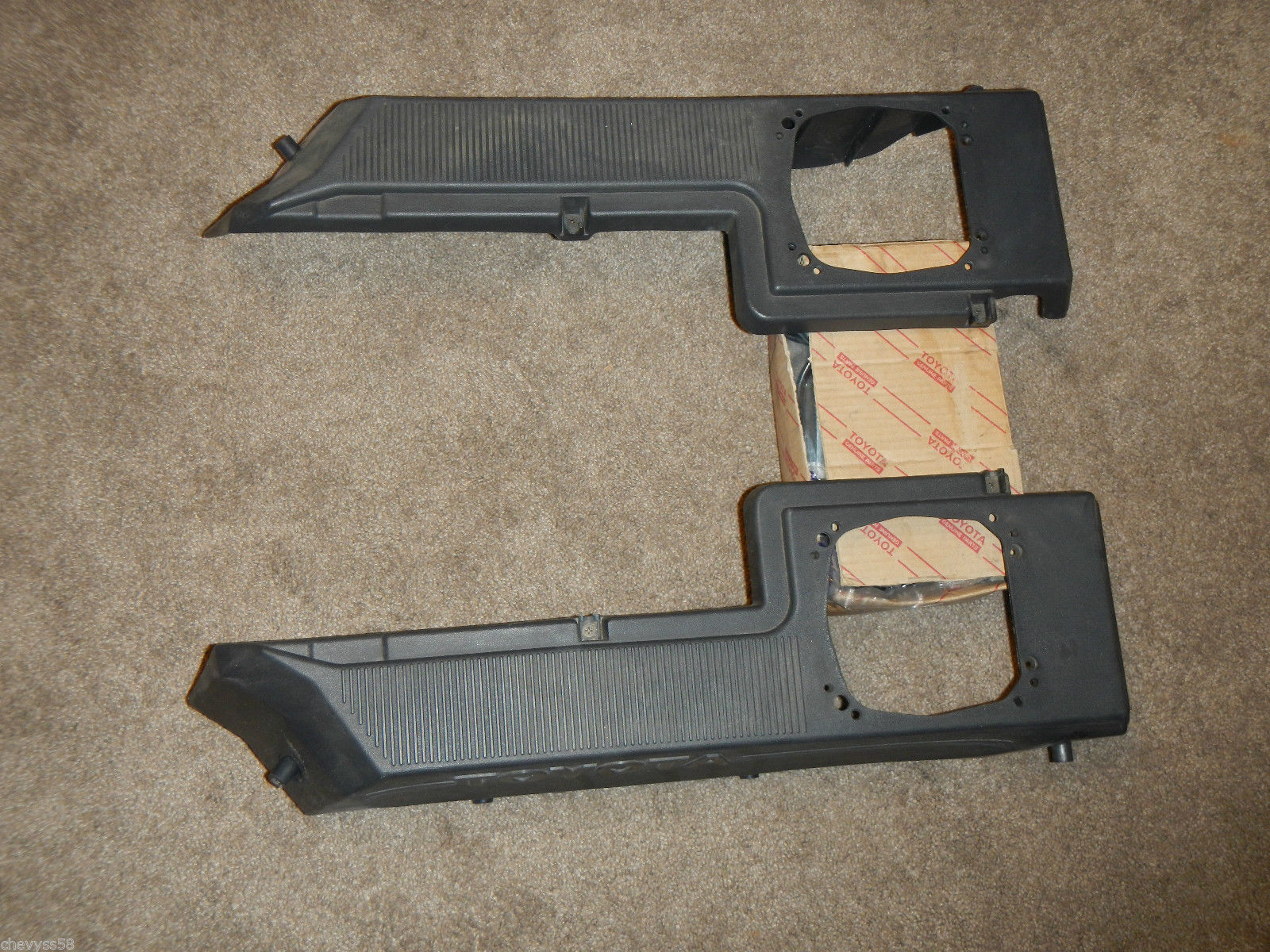 PACKAGE TRAY CARGO COVER REAR SPEAKER MOUNTS 1985 TOYOTA TERCEL SR5 4WD ... - $44.35