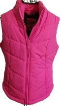 Aeropostale ~ Women&#39;s Size Medium Vest ~ Pink ~ Zip Closure ~ Pockets - £22.47 GBP