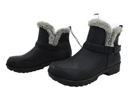 JSport Norway Biker Style Winter Boot, Women&#39;s Sz 6 Shoe, Faux Fur, Memo... - £30.71 GBP