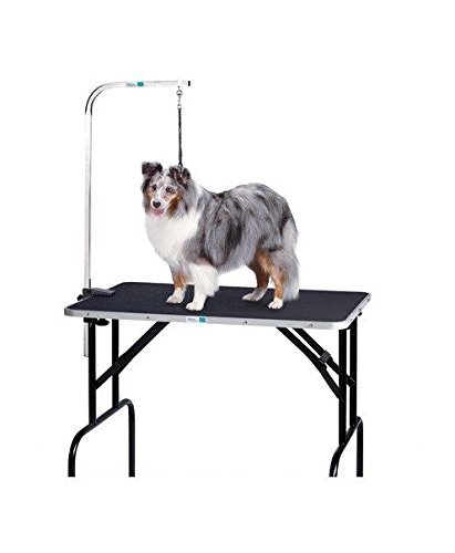 Folding Grooming Table with Arm & Loop Strong Groomers Tabletop for Pet & Dogs(M