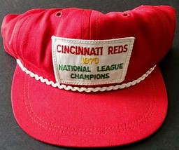 Vintage 1970 Cincinnati Reds Nl Champions Cap Pete Rose Johnny Bench Tony Perez - £93.78 GBP