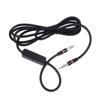 BLK 3.5mm 1/8&quot;Audio Cable Cord w MIC For Samsung Level EO-OG900 On-Ear H... - $16.99