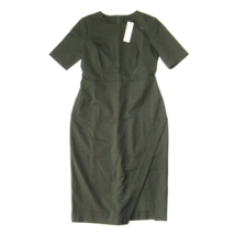 NWT Banana Republic Petite Bi-Stretch Short-Sleeve Sheath in Green Dress 2P - £49.56 GBP