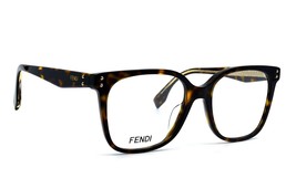 New Fendi FE50004I 052 Dark Havana Havana Authentic Eyeglasses Frame Rx 51-17 - $252.45