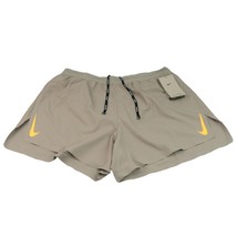 Nike Dri-FIT ADV AeroSwift 4&quot; Racing Shorts Mens Size Large Beige NEW CJ... - $44.99