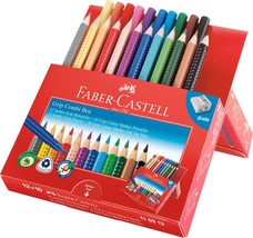 Faber-Castell Playing &amp; Learning Grip Combi Box (12 Jumbo Grip + 10 Grip Colour  - £31.63 GBP