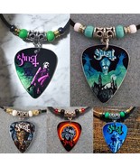 5 Handmade Ghost band Aluminum Guitar Pick Necklace bundle - $45.23